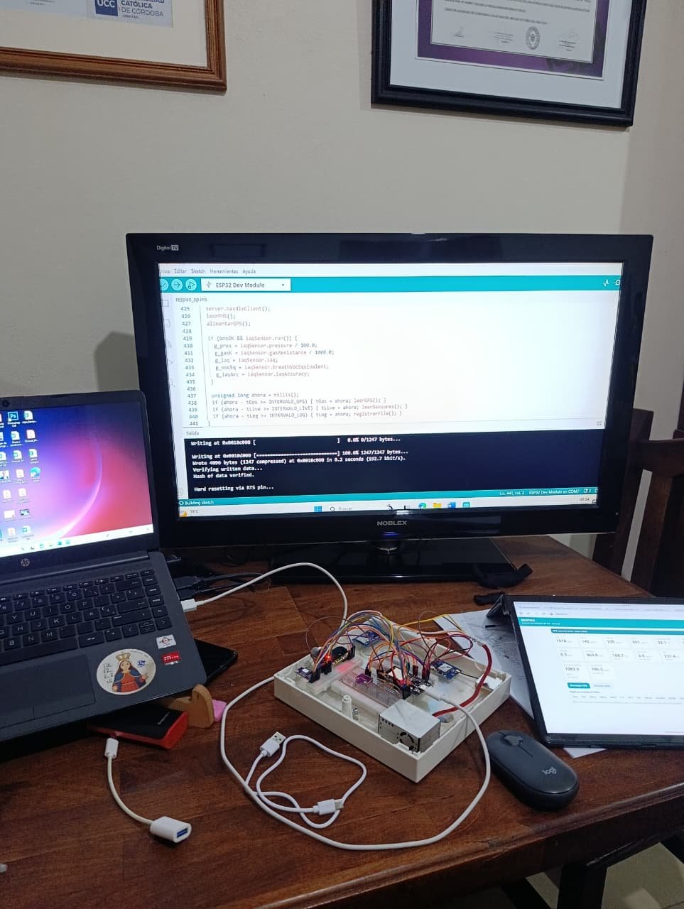 Banco de trabajo: desarrollo de firmware de la estación